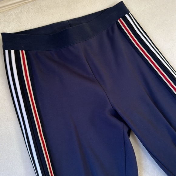 BCBGMAXAZRIA Womens Leggings Retro Stripe Size Small in Navy - Picture 3 of 12